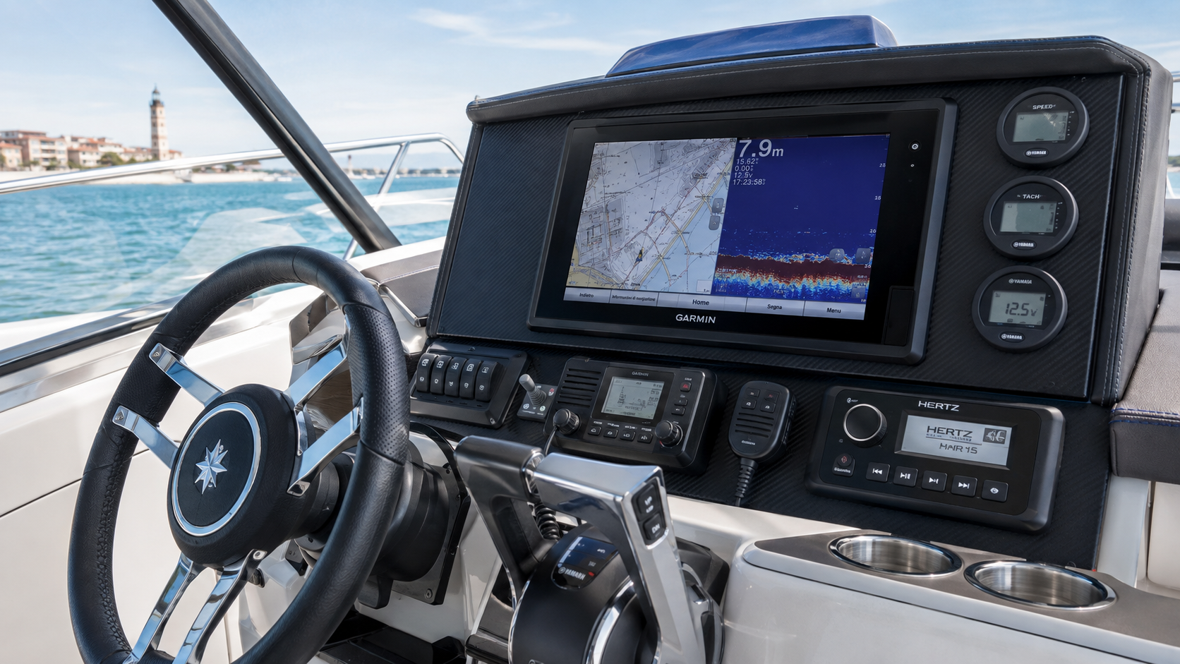 gps ecoscandagli garmin e radio barche hertz